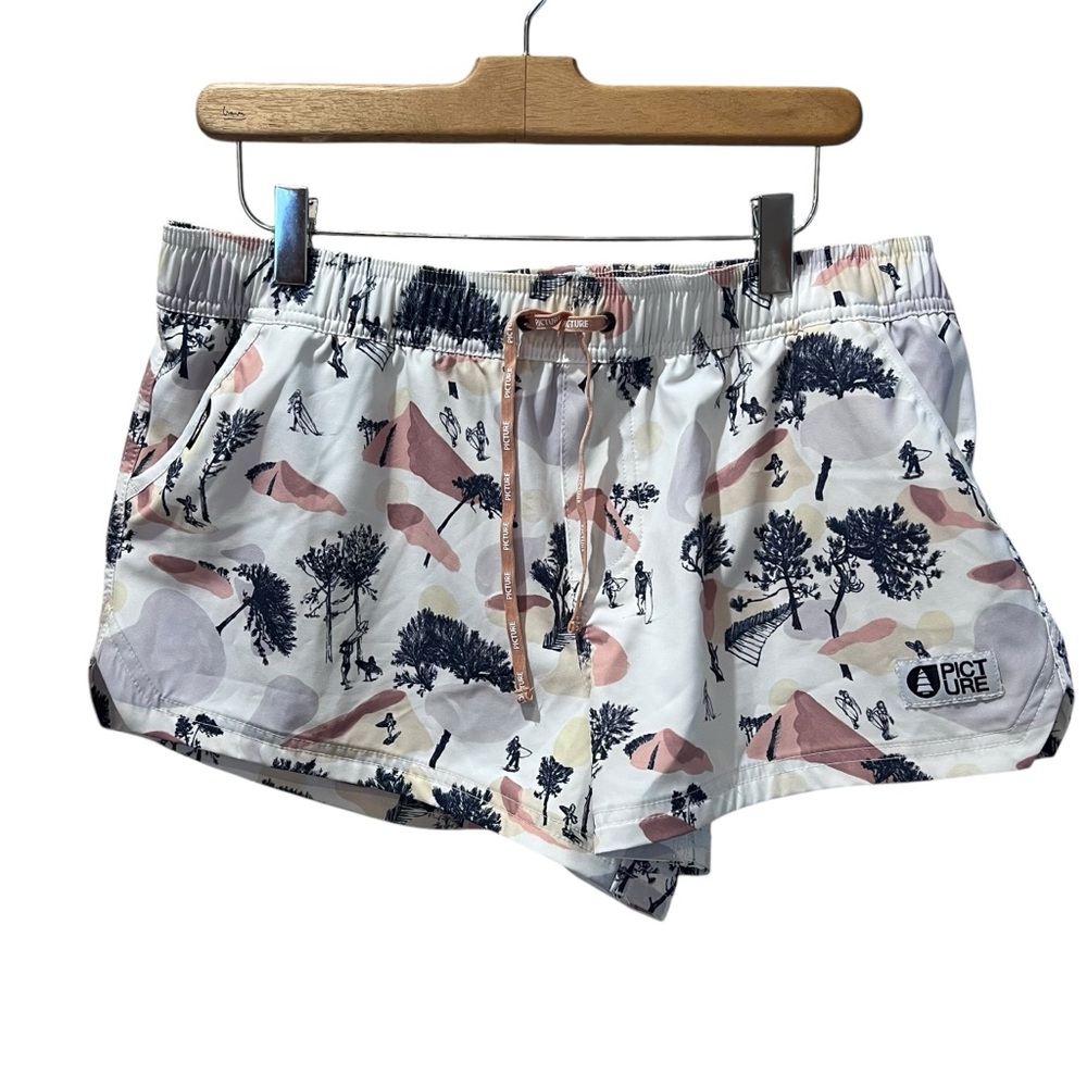 Picture Organic Whimsical Tropical Pattern Board Shorts Size‎ Large